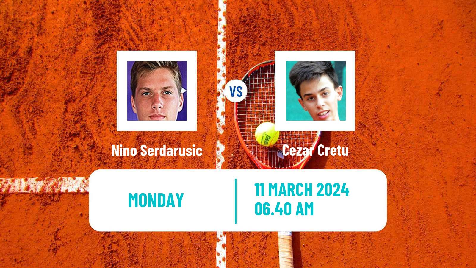 Tennis Szekesfehervar Challenger Men Nino Serdarusic - Cezar Cretu