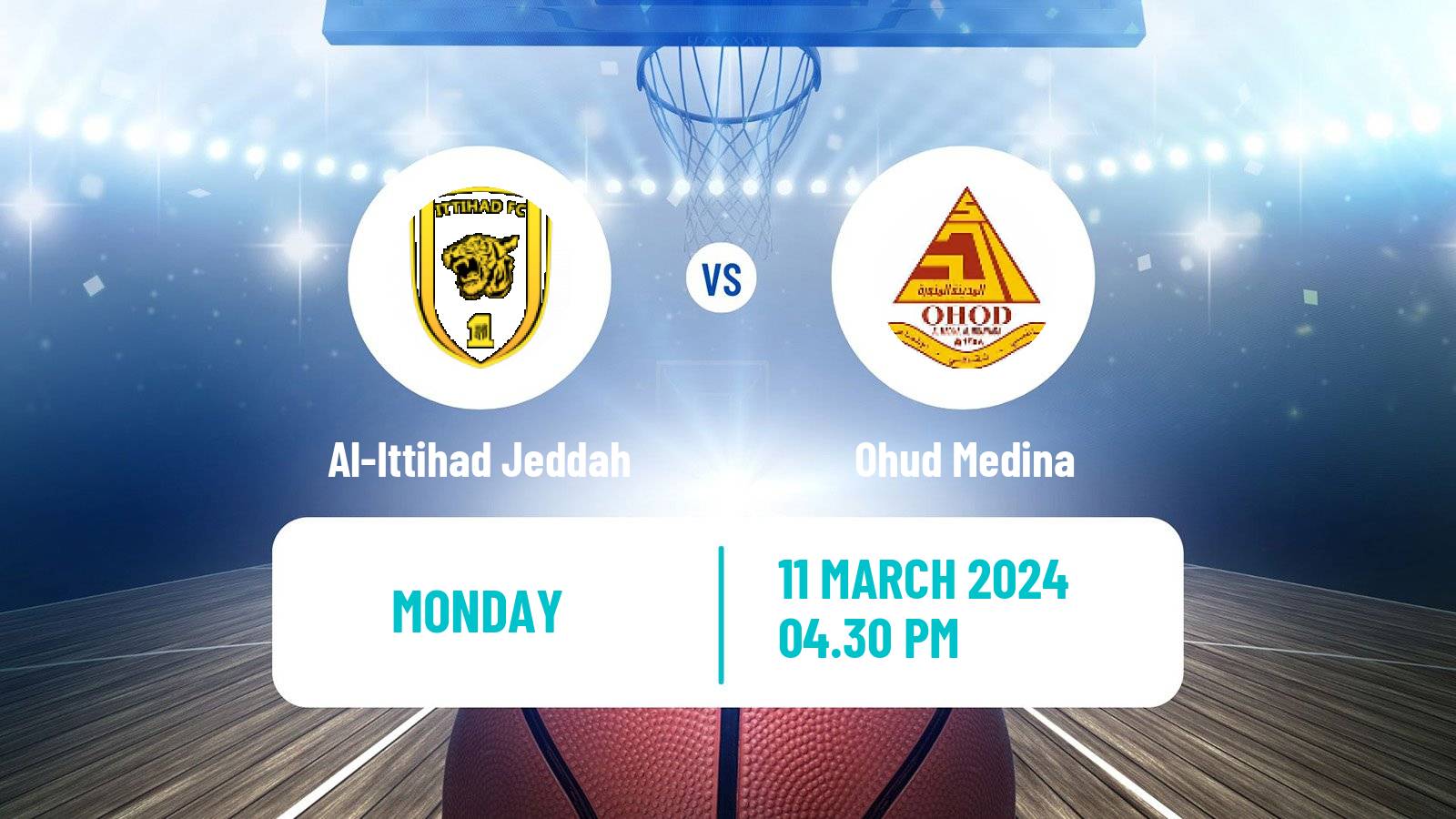 Basketball Saudi Premier League Basketball Al-Ittihad Jeddah - Ohud Medina