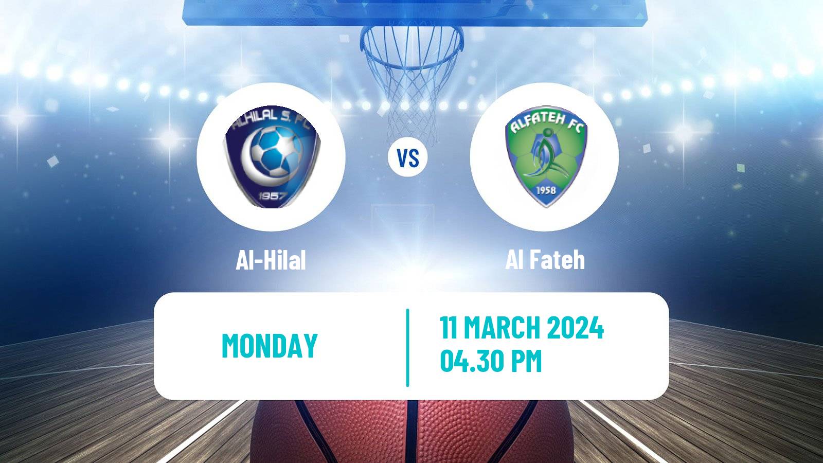 Basketball Saudi Premier League Basketball Al-Hilal - Al Fateh