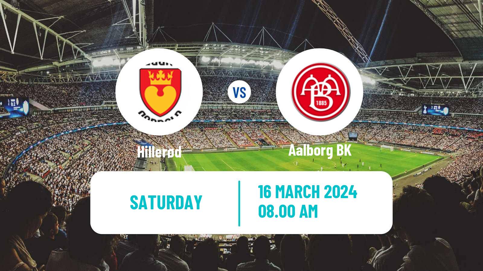 Soccer Danish 1 Division Hillerød - Aalborg BK