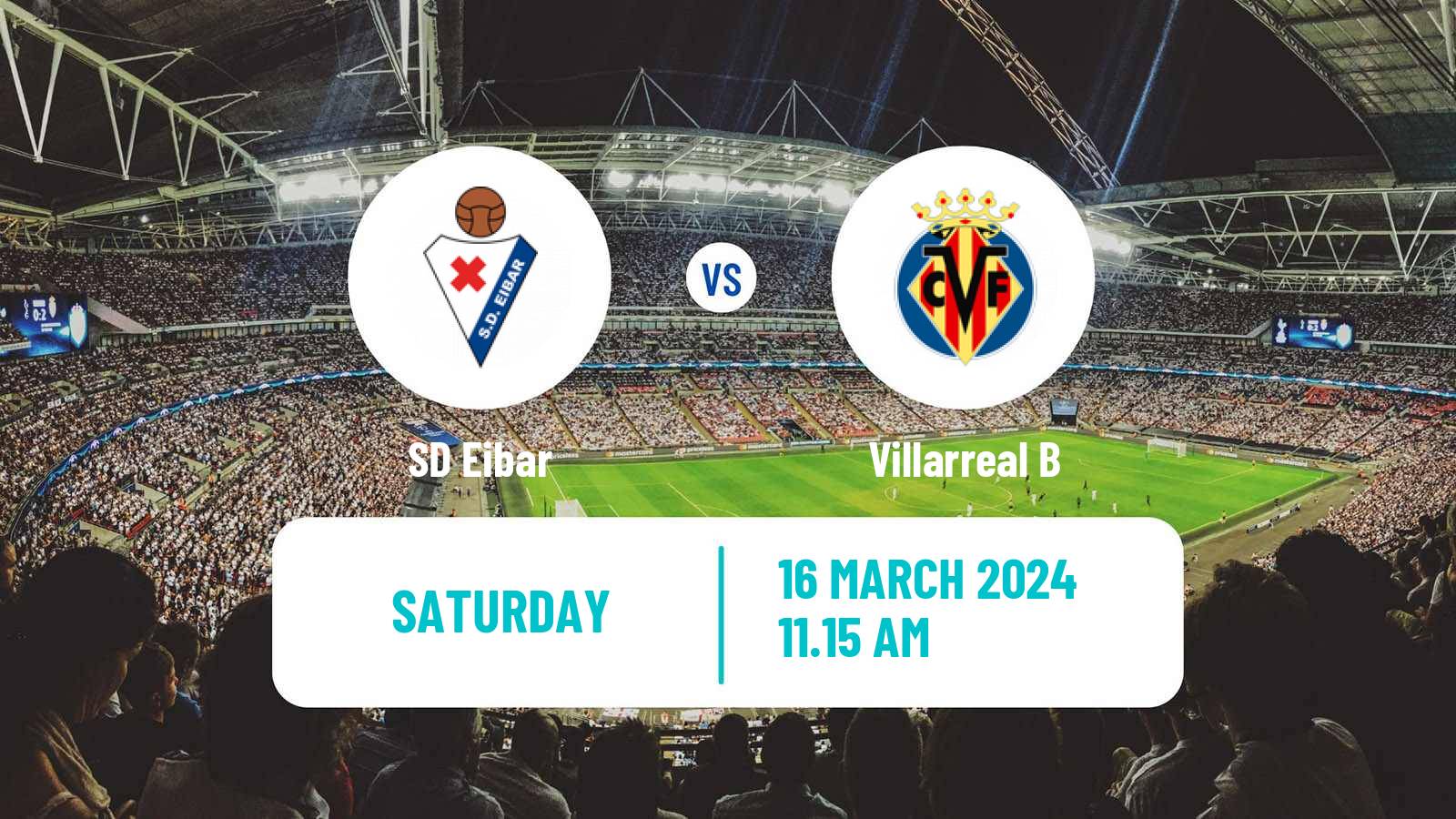 Soccer Spanish LaLiga2 Eibar - Villarreal B