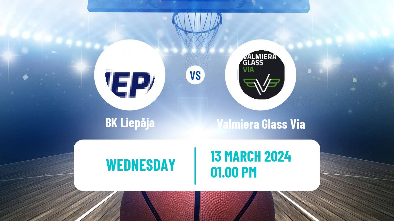 Basketball Estonian–Latvian Basketball League Liepāja - Valmiera Glass Via