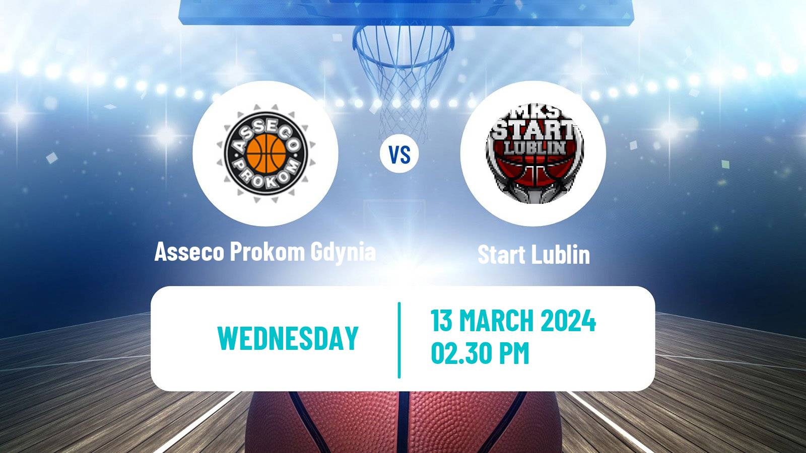 Basketball Polish Basket Liga Asseco Prokom Gdynia - Start Lublin
