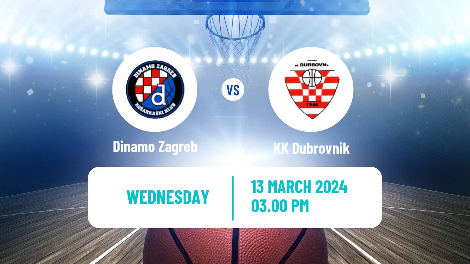 Basketball Croatian Premijer Liga Basketball Dinamo Zagreb - Dubrovnik