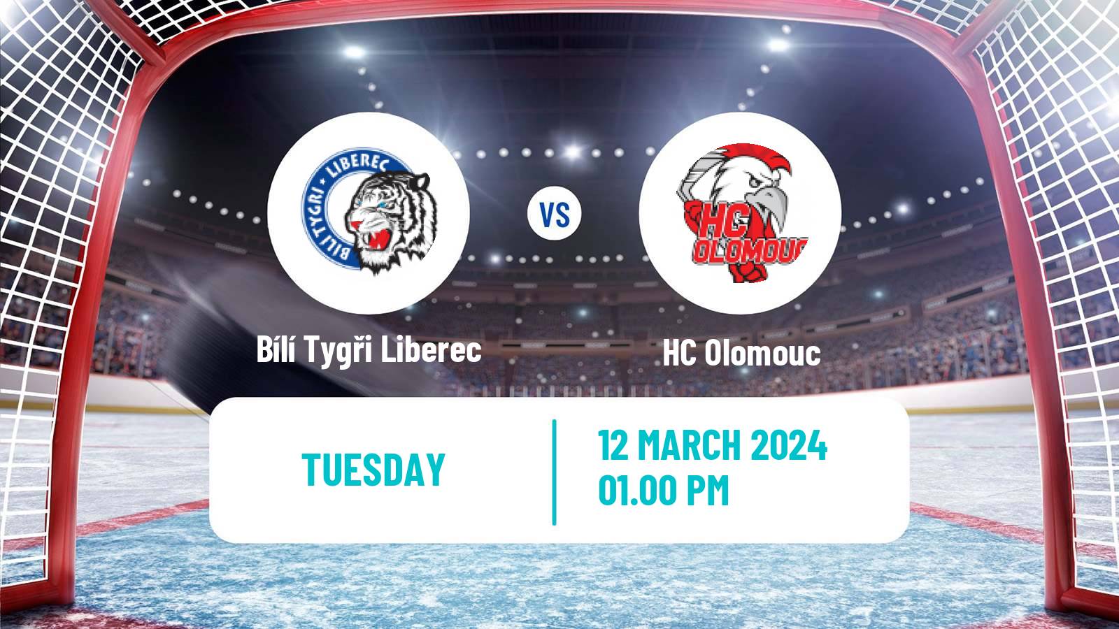Hockey Czech Extraliga Bílí Tygři Liberec - Olomouc