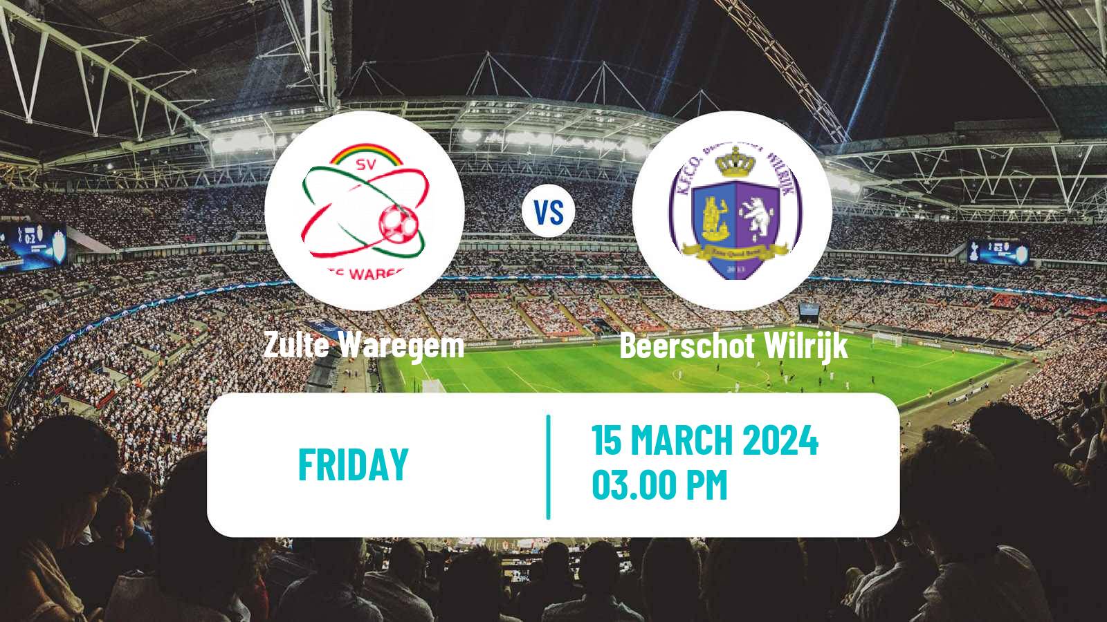 Soccer Belgian Сhallenger Pro League Zulte Waregem - Beerschot Wilrijk