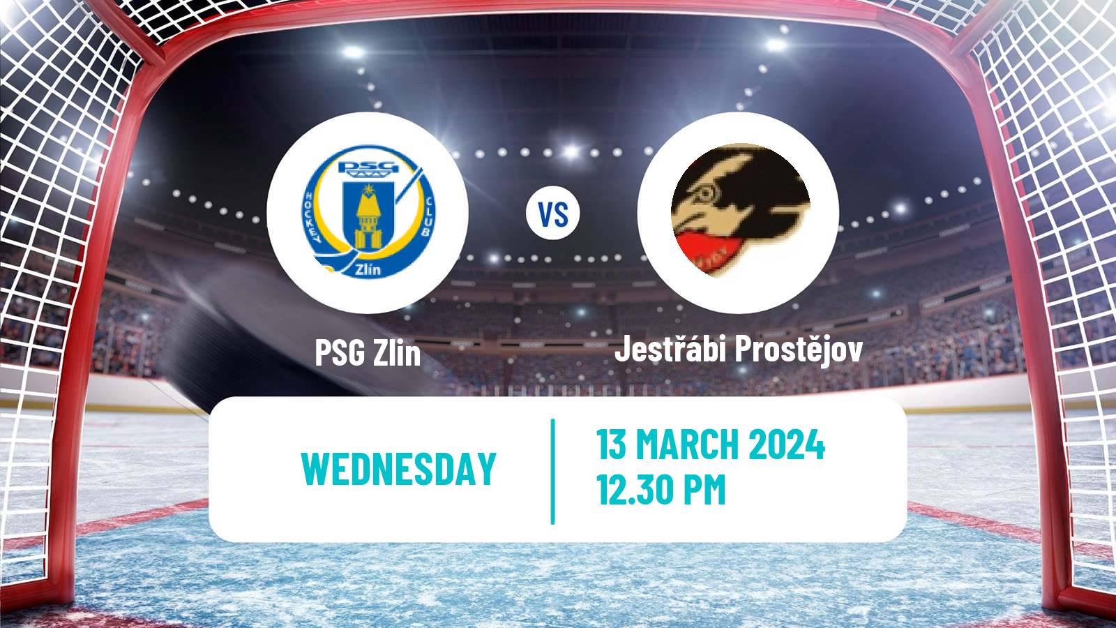 Hockey Czech Chance Liga PSG Zlín - Jestřábi Prostějov