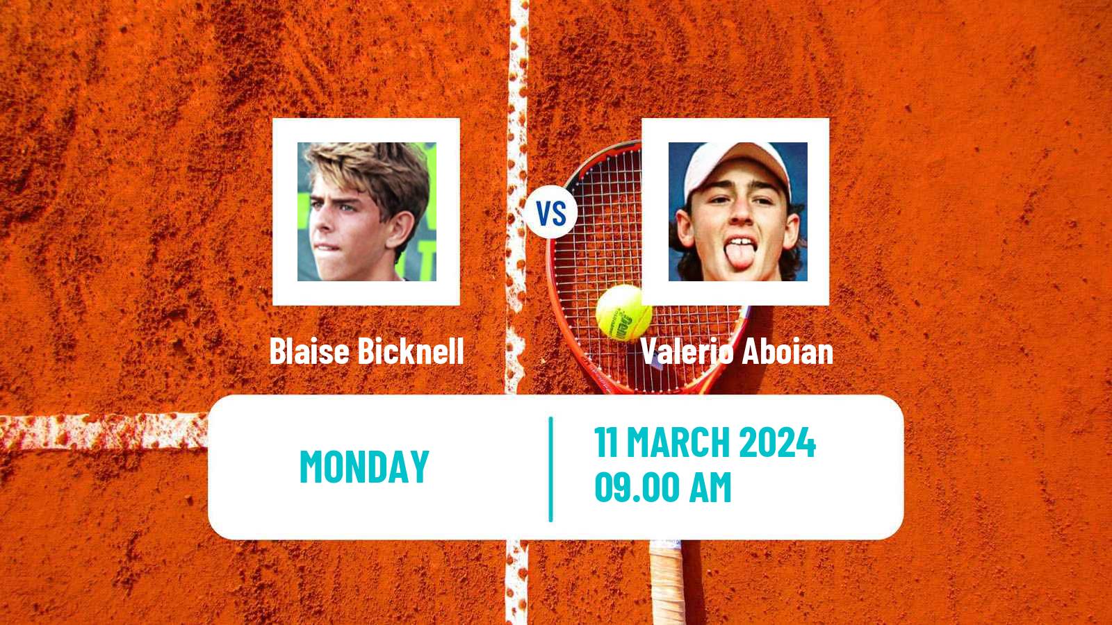 Tennis Santiago Challenger Men Blaise Bicknell - Valerio Aboian