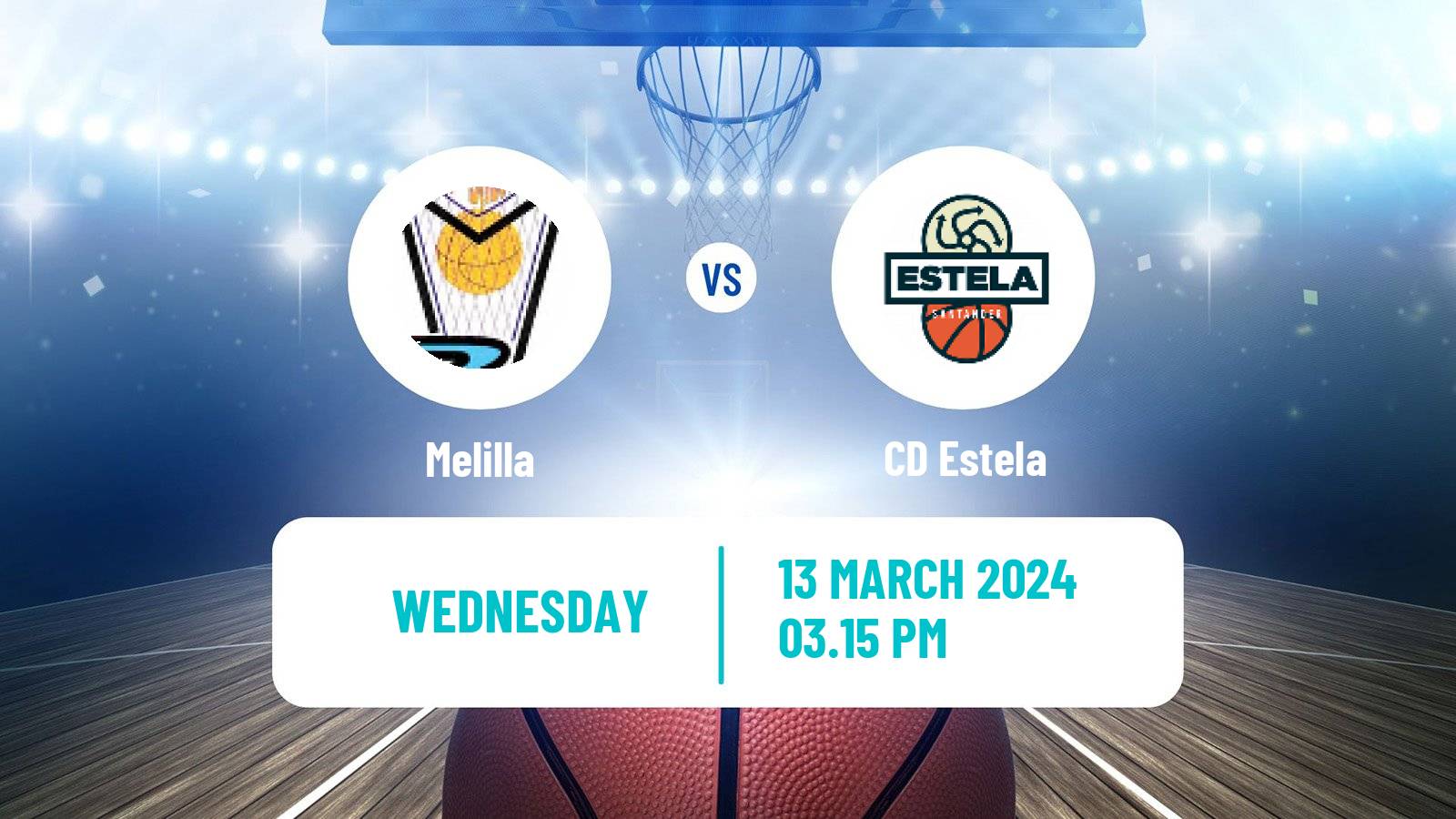 Basketball Spanish LEB Oro Melilla - Estela