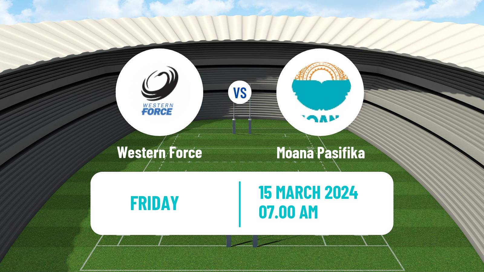 Rugby union Super Rugby Western Force - Moana Pasifika