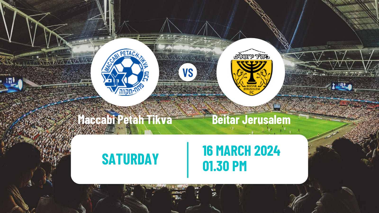 Soccer Israeli Ligat haAl Maccabi Petah Tikva - Beitar Jerusalem