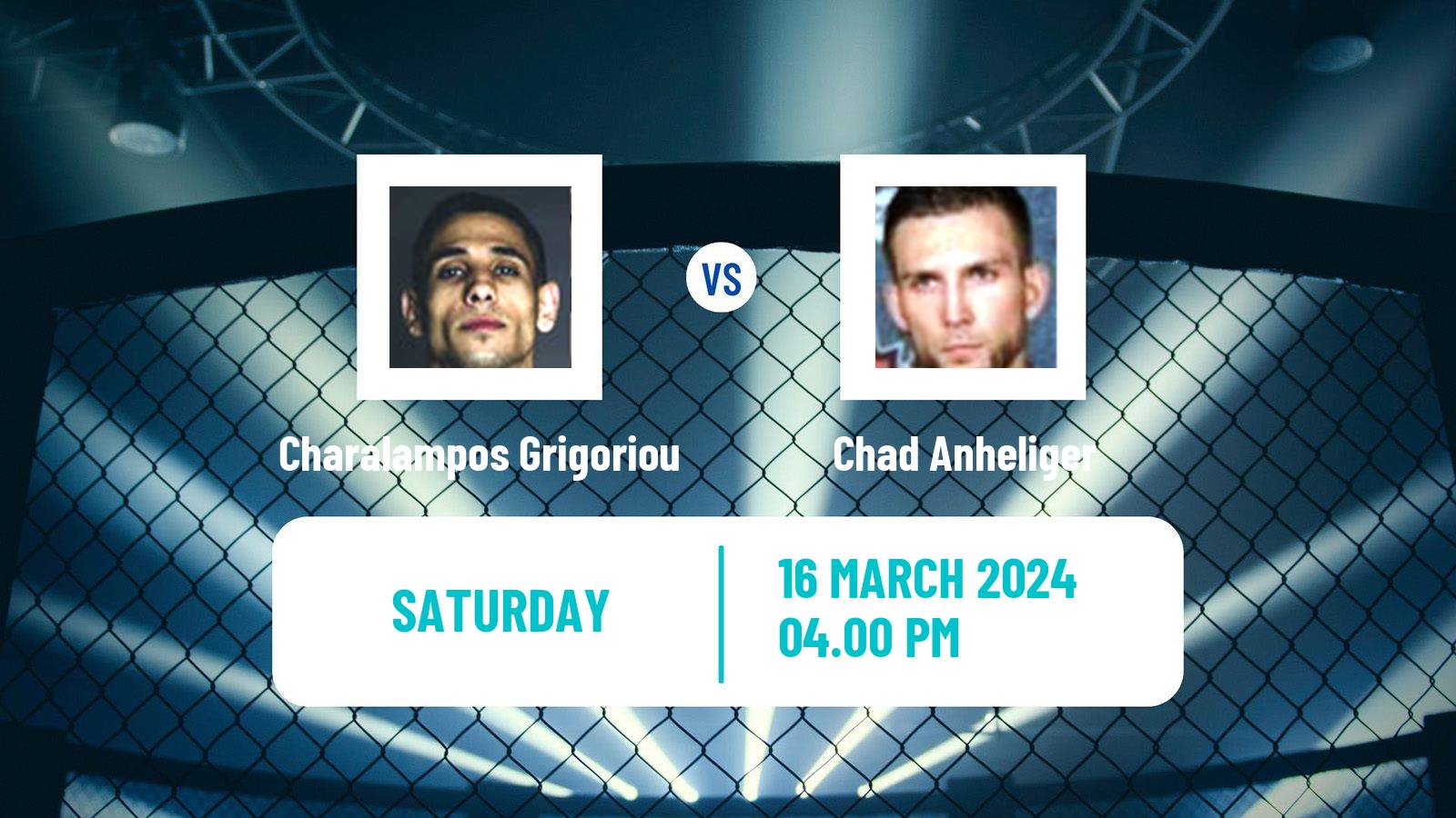 MMA Bantamweight UFC Men Charalampos Grigoriou - Chad Anheliger