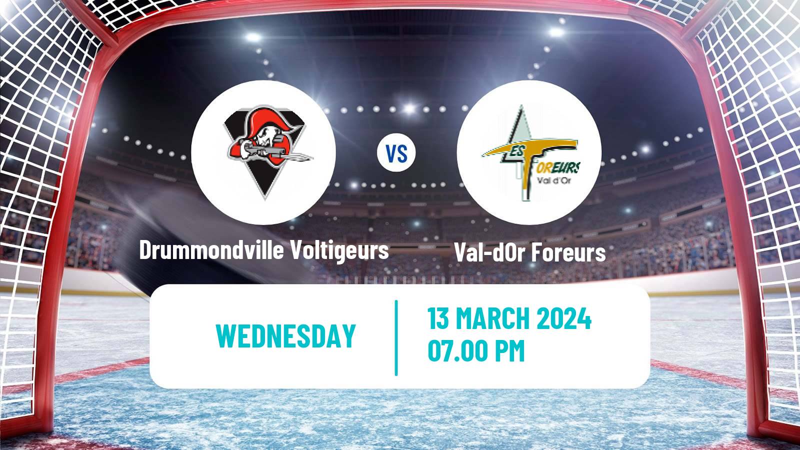Hockey QMJHL Drummondville Voltigeurs - Val-dOr Foreurs