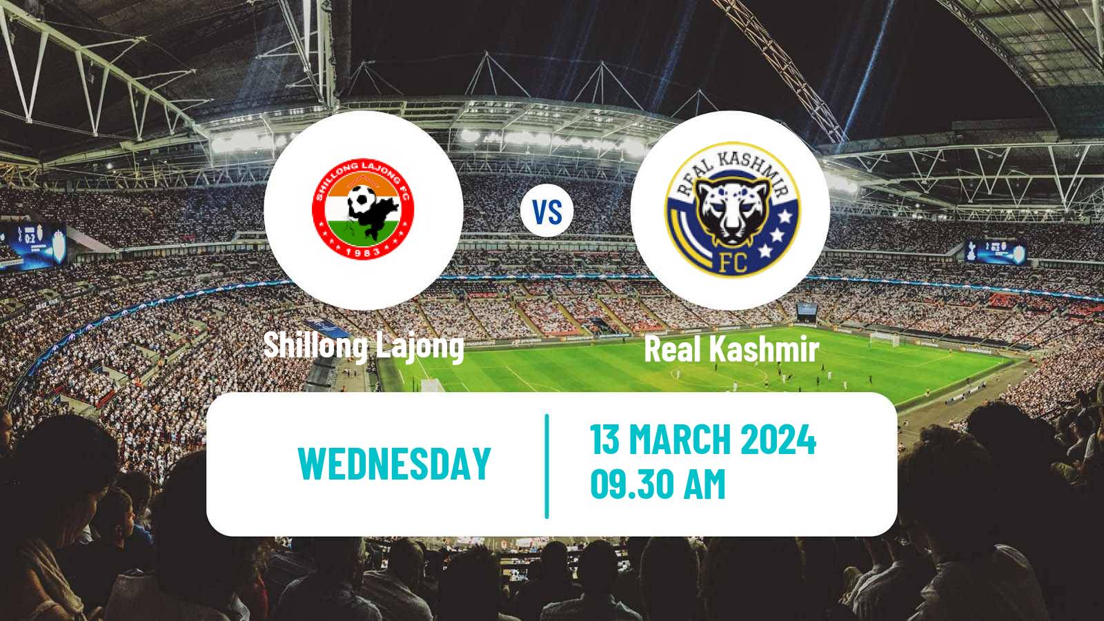 Soccer Indian I-League Shillong Lajong - Real Kashmir
