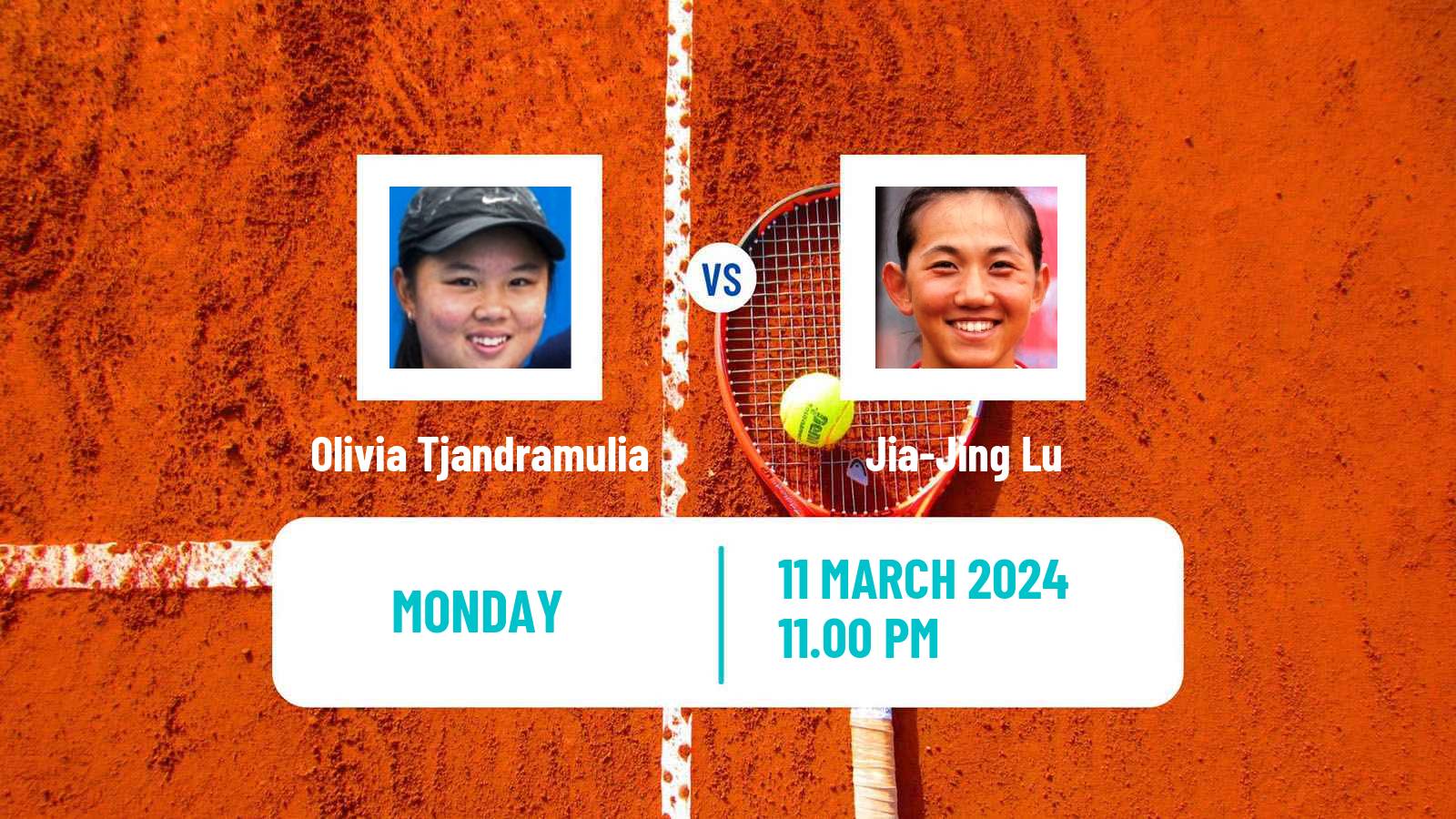 Tennis ITF W35 Mildura Women 2024 Olivia Tjandramulia - Jia-Jing Lu