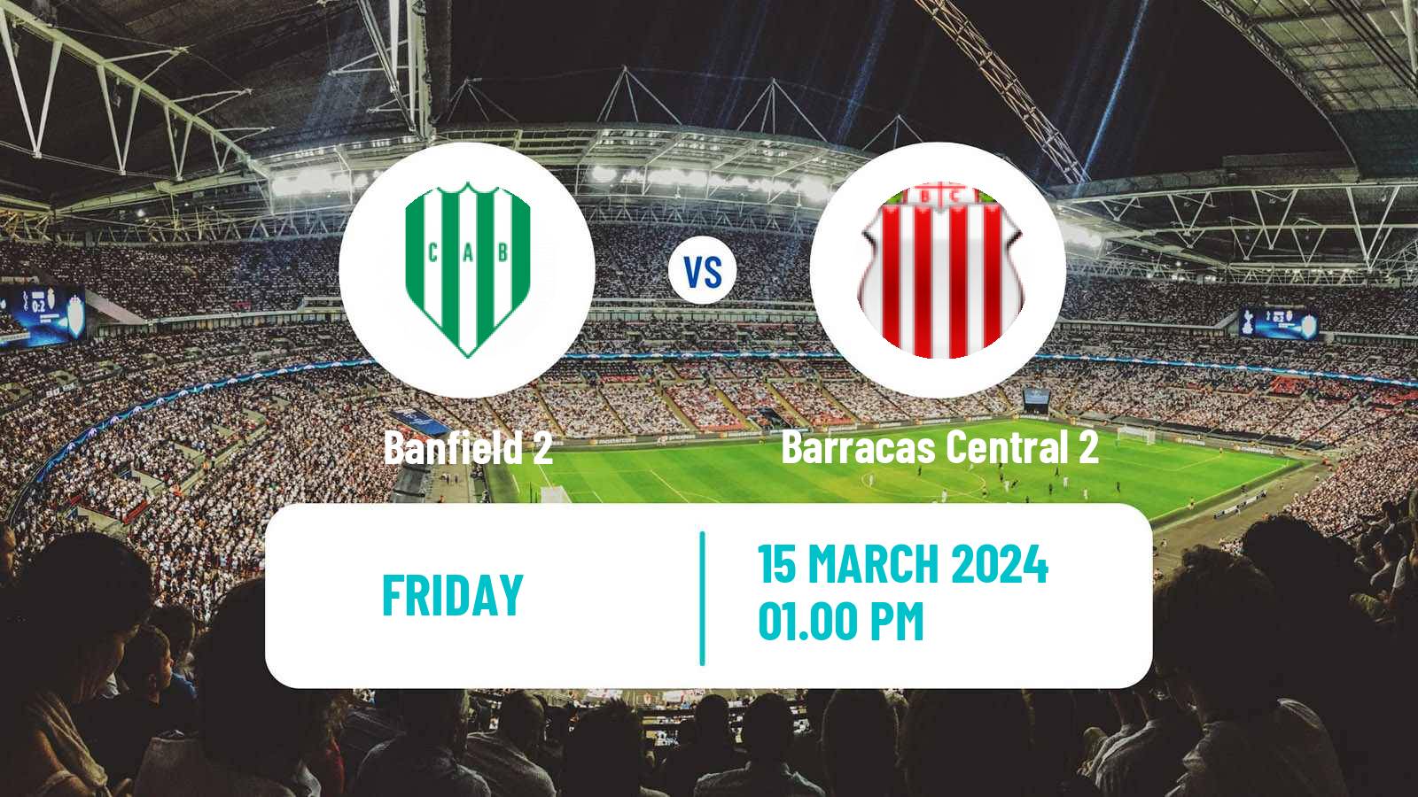 Soccer Argentinian Reserve League Banfield 2 - Barracas Central 2
