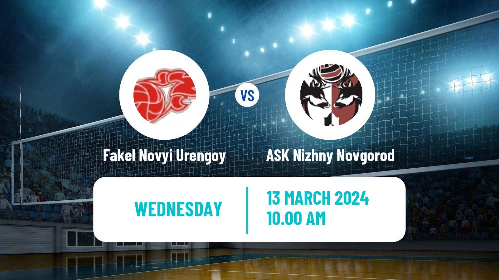 Volleyball Russian Super League Volleyball Fakel Novyi Urengoy - ASK Nizhny Novgorod