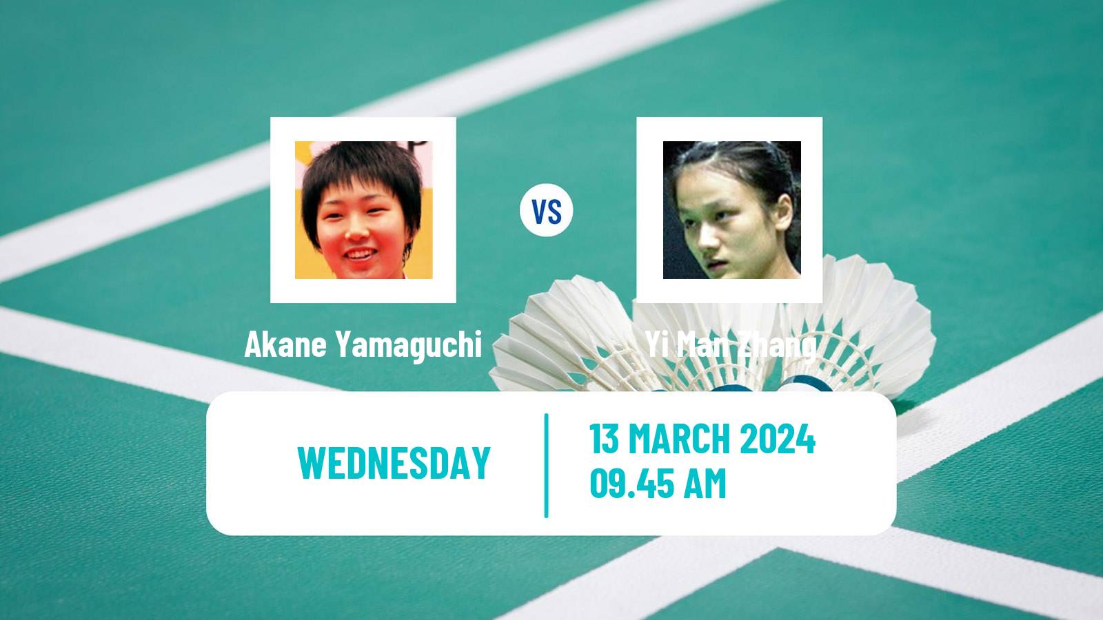 Badminton BWF World Tour All England Open Women Akane Yamaguchi - Yi Man Zhang