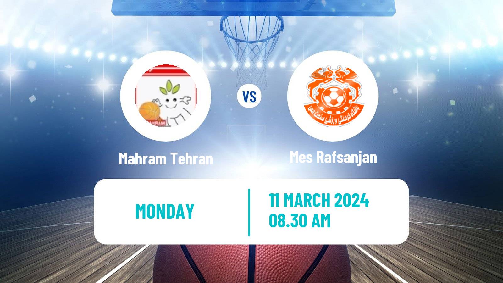 Basketball Iran Super League Basketball Mahram Tehran - Mes Rafsanjan