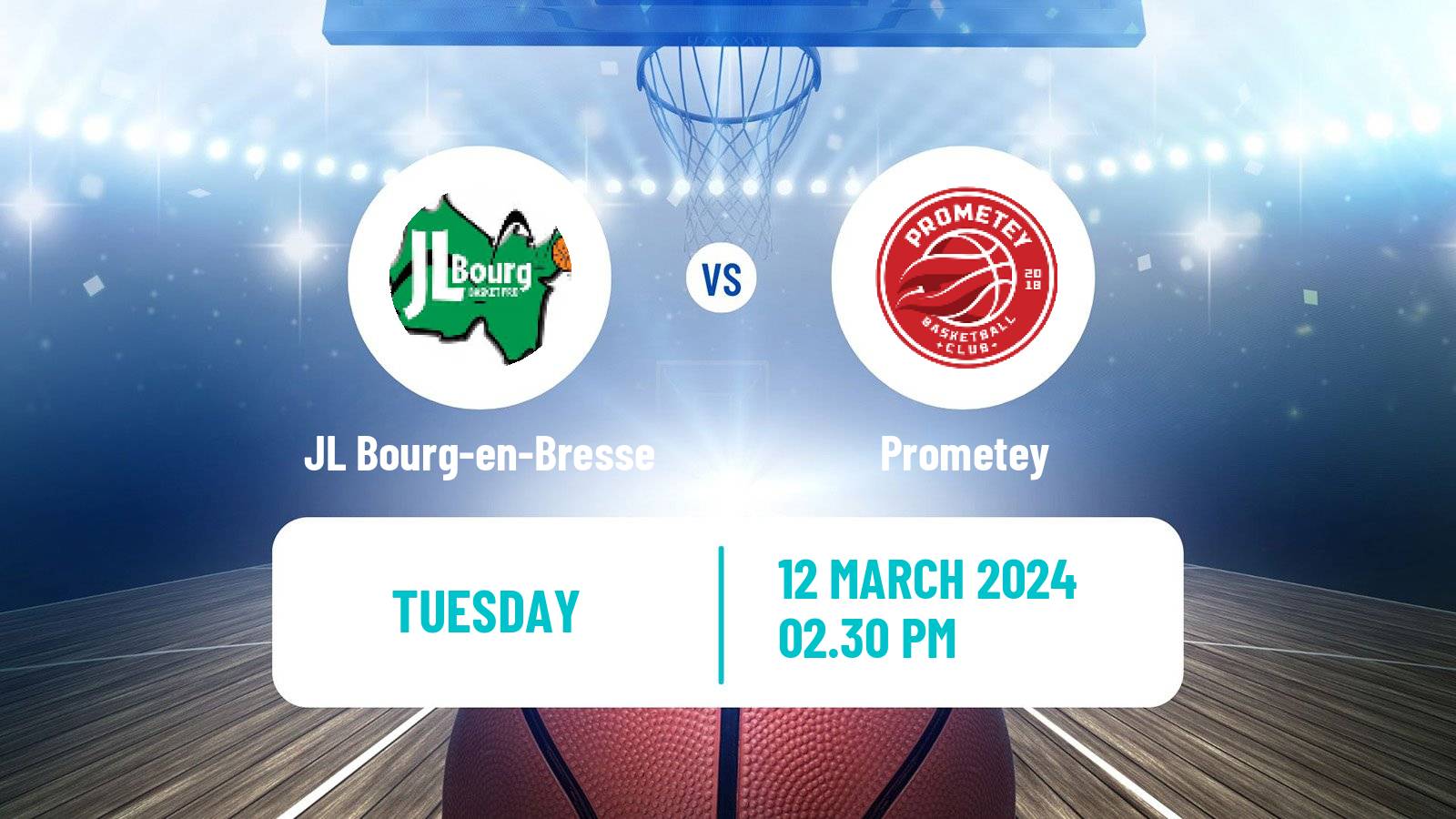 Basketball Eurocup JL Bourg-en-Bresse - Prometey