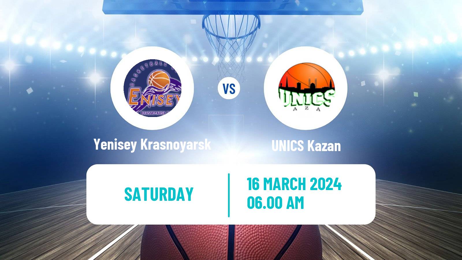 Basketball VTB United League Yenisey Krasnoyarsk - UNICS