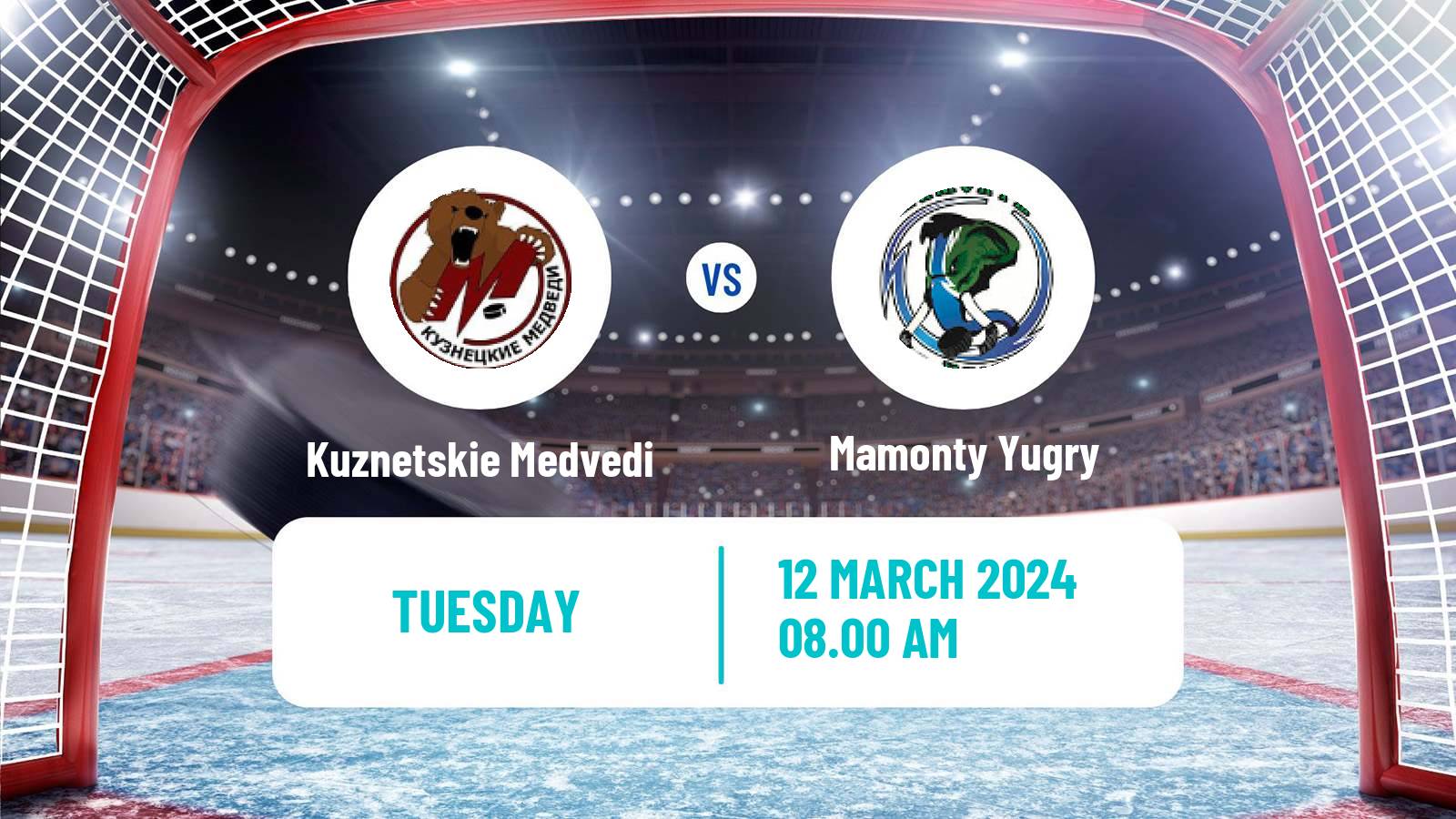 Hockey MHL Kuznetskie Medvedi - Mamonty Yugry