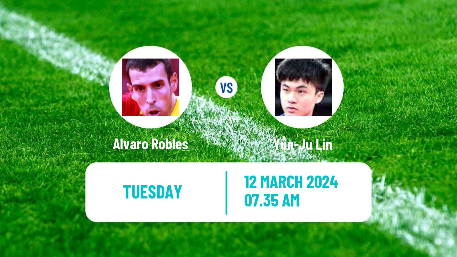 Table tennis Singapore Smash Men Alvaro Robles - Yun-Ju Lin