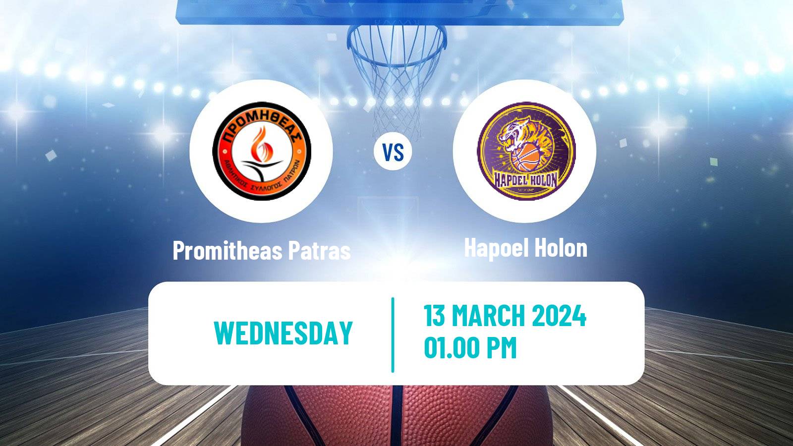 Basketball Champions League Basketball Promitheas Patras - Hapoel Holon