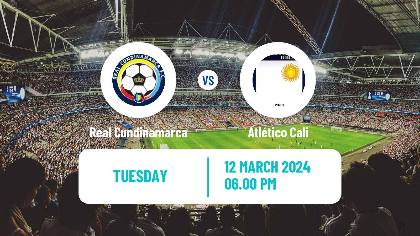 Soccer Colombian Primera B Real Cundinamarca - Atlético Cali