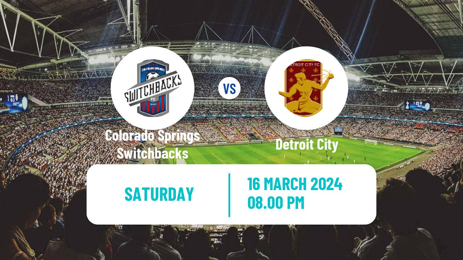 Soccer USL Championship Colorado Springs Switchbacks - Detroit City