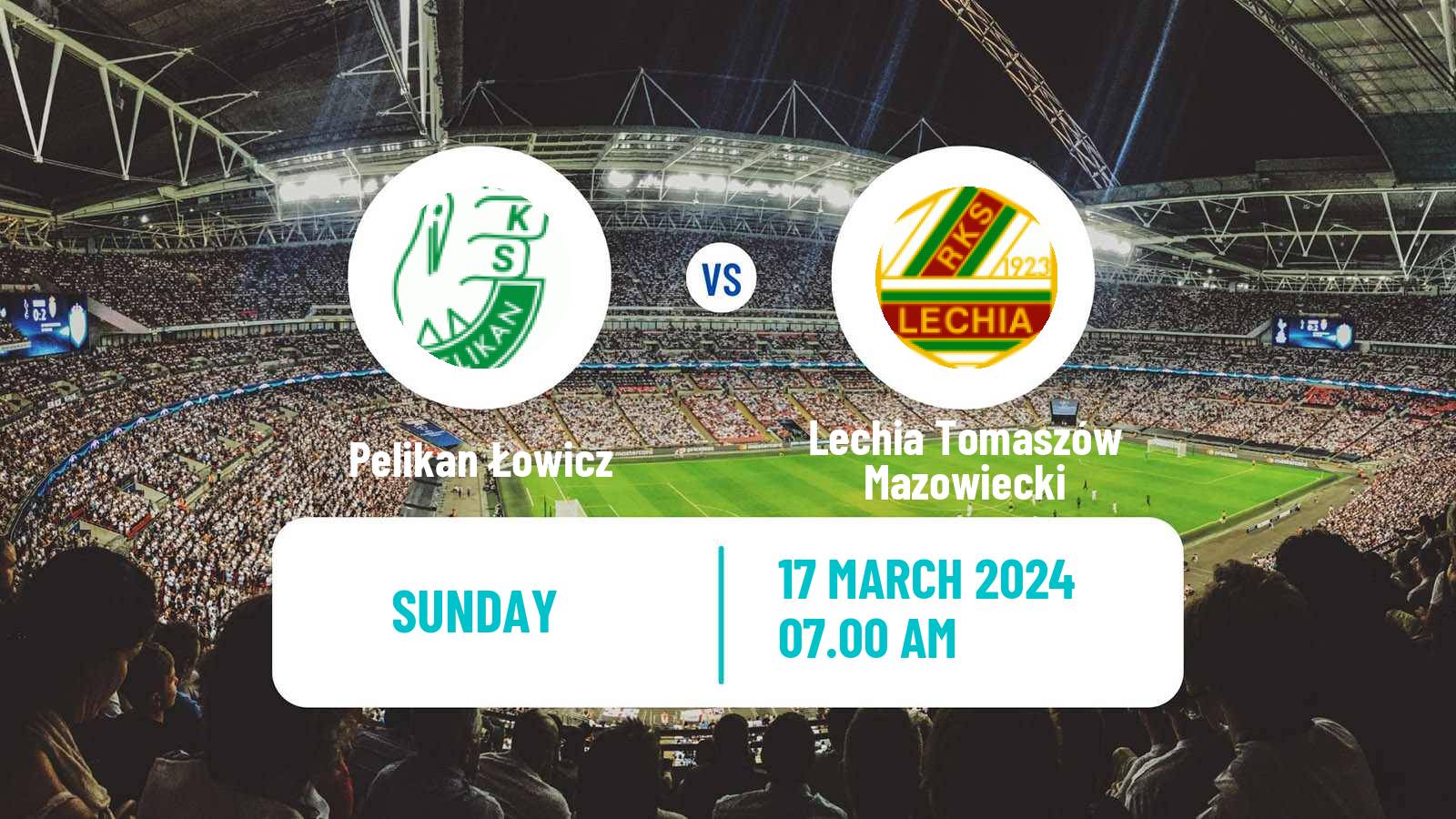 Soccer Polish Division 3 - Group I Pelikan Łowicz - Lechia Tomaszów Mazowiecki