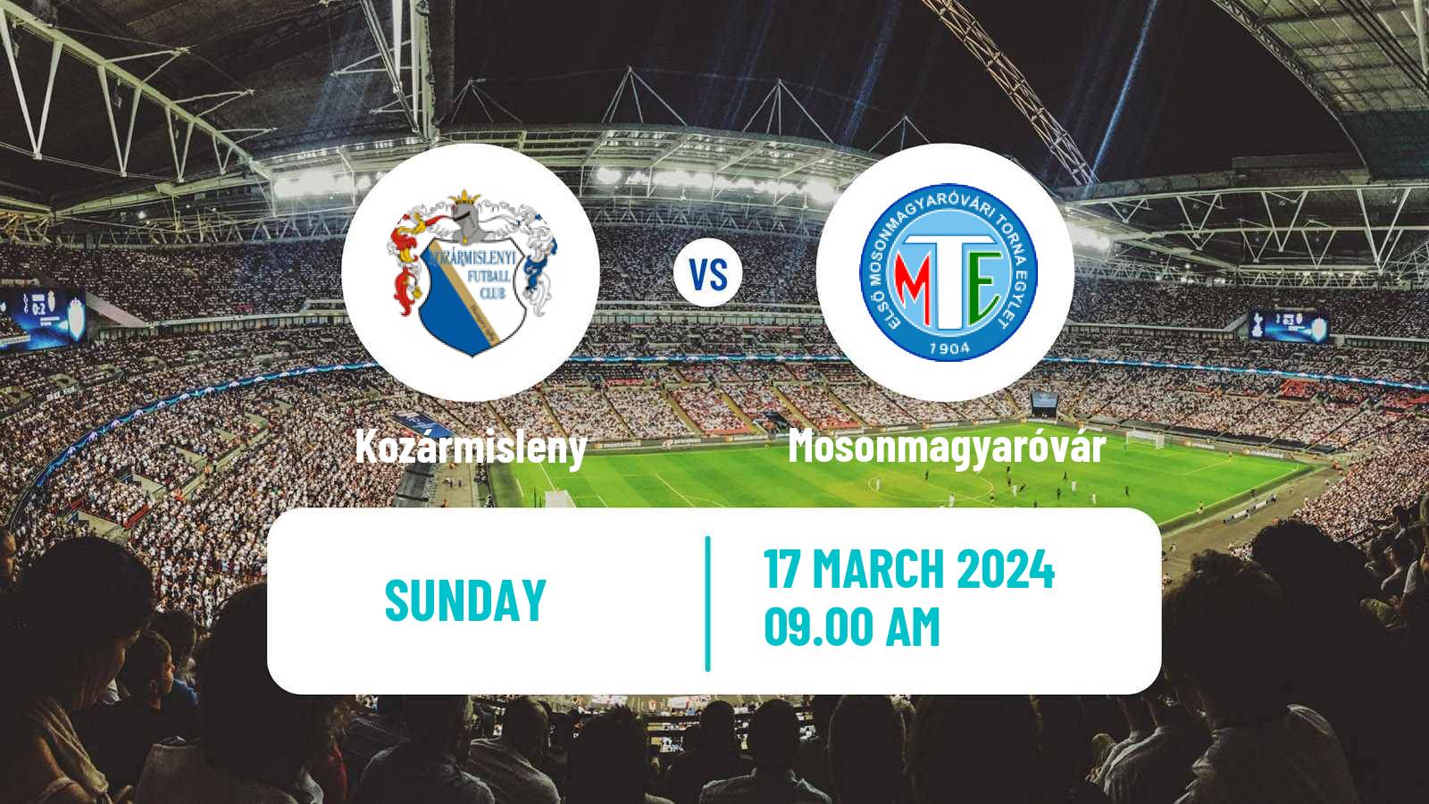 Soccer Hungarian NB II Kozármisleny - Mosonmagyaróvár