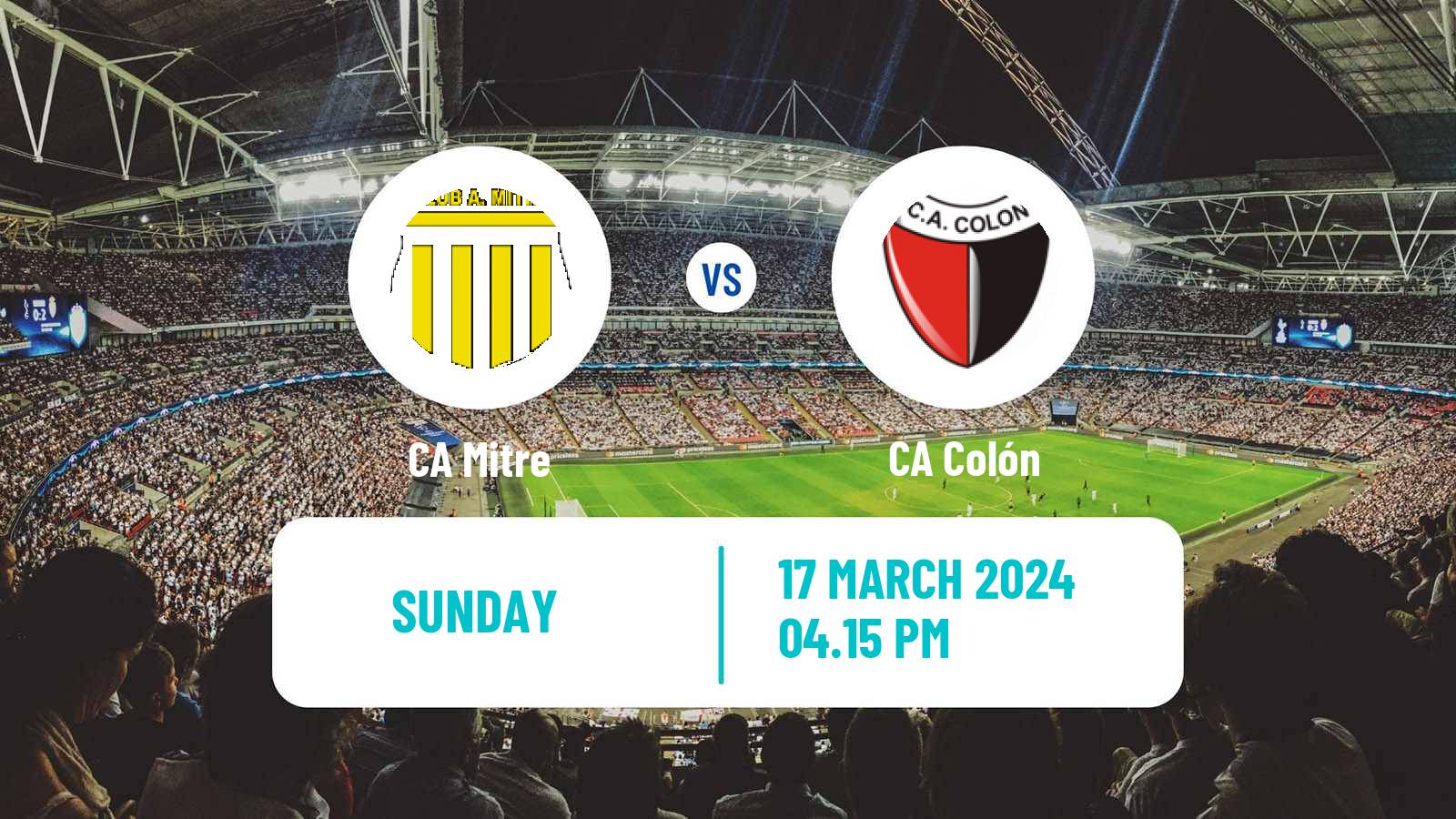Soccer Argentinian Primera Nacional Mitre - Colón