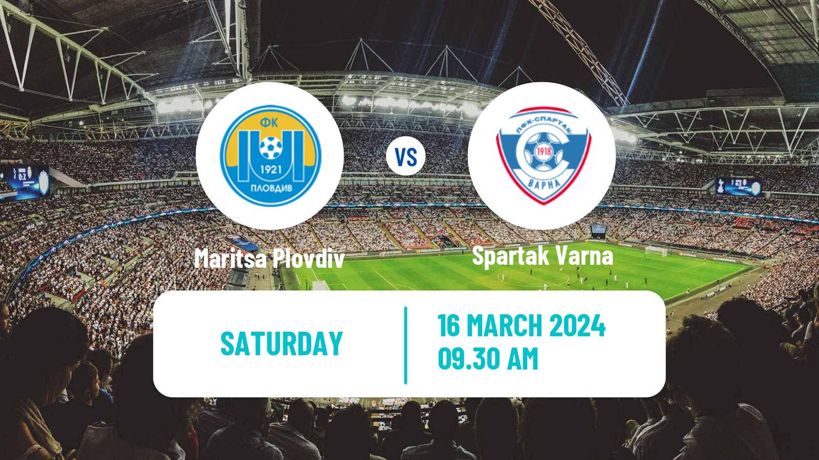 Soccer Bulgarian Vtora Liga Maritsa Plovdiv - Spartak Varna
