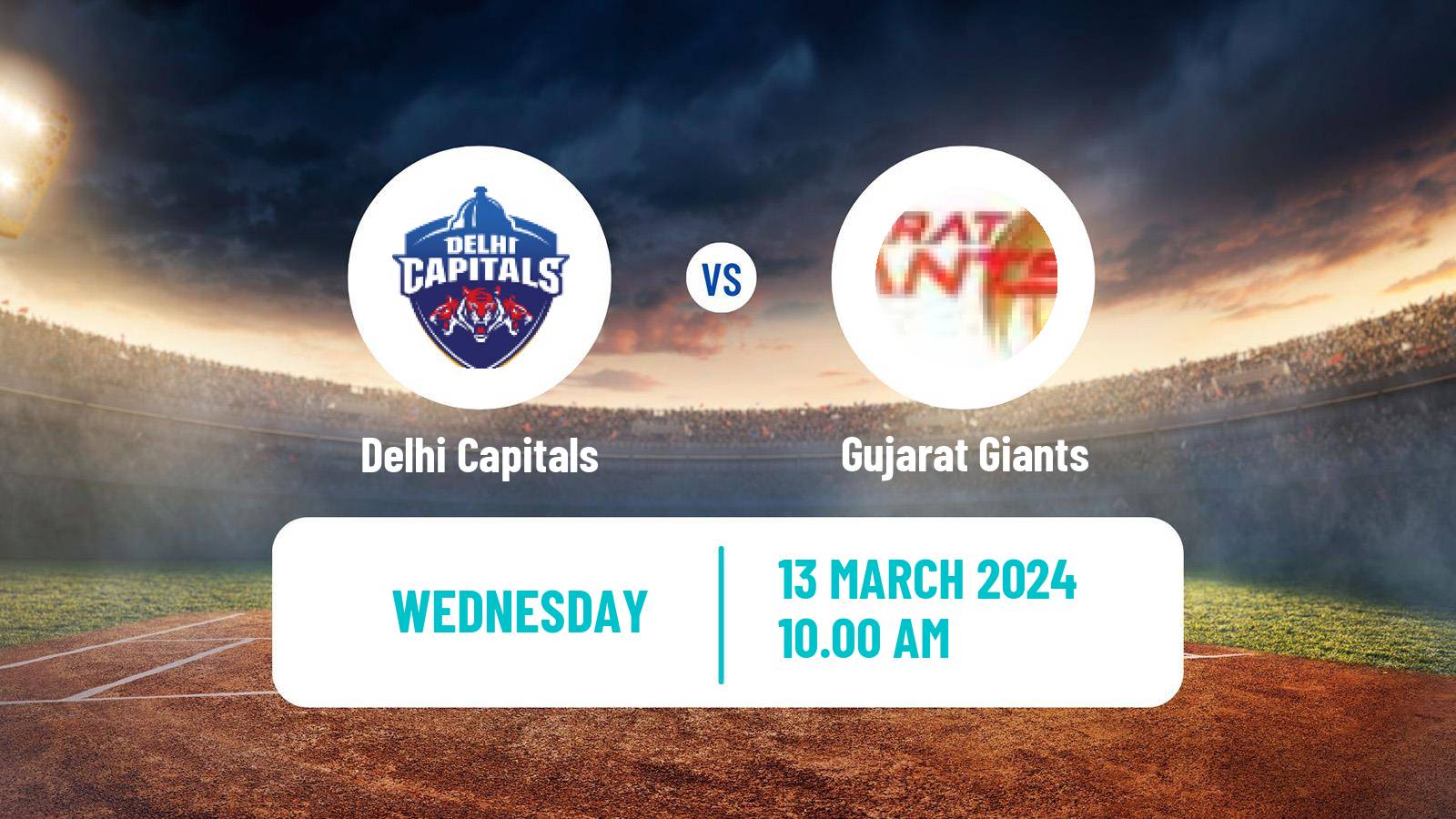 Cricket Indian IPL Cricket Women Delhi Capitals - Gujarat Giants