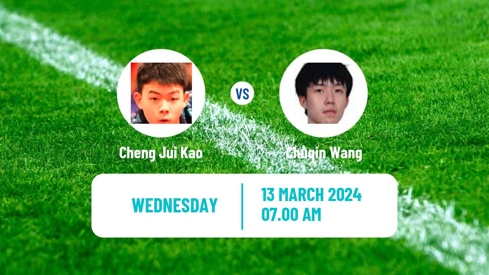 Table tennis Singapore Smash Men Cheng Jui Kao - Chuqin Wang
