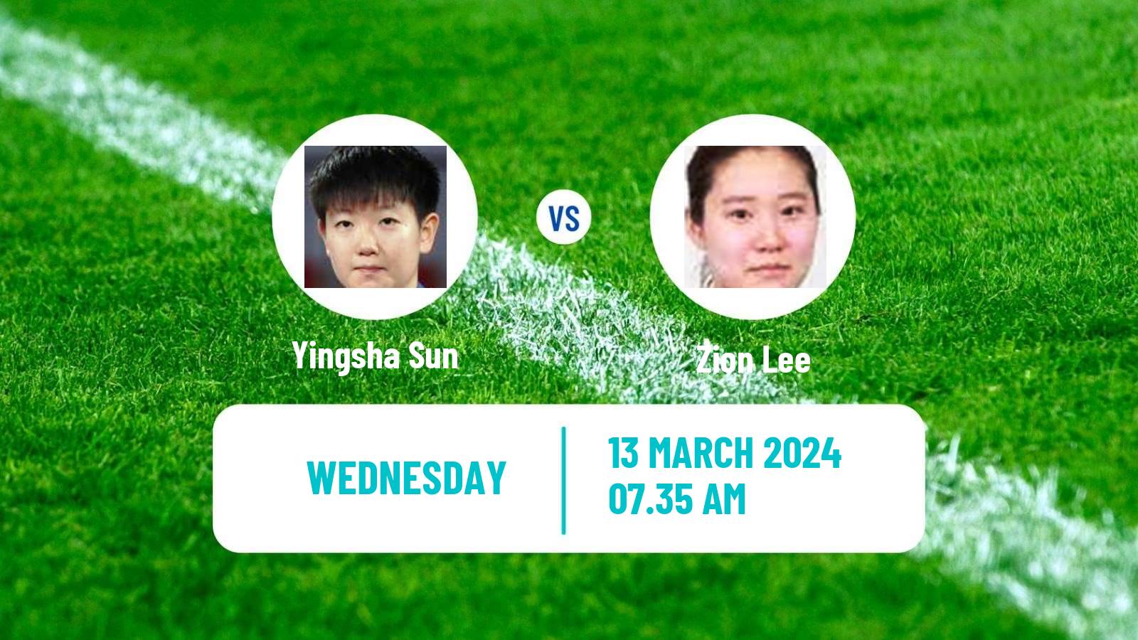Table tennis Singapore Smash Women Yingsha Sun - Zion Lee