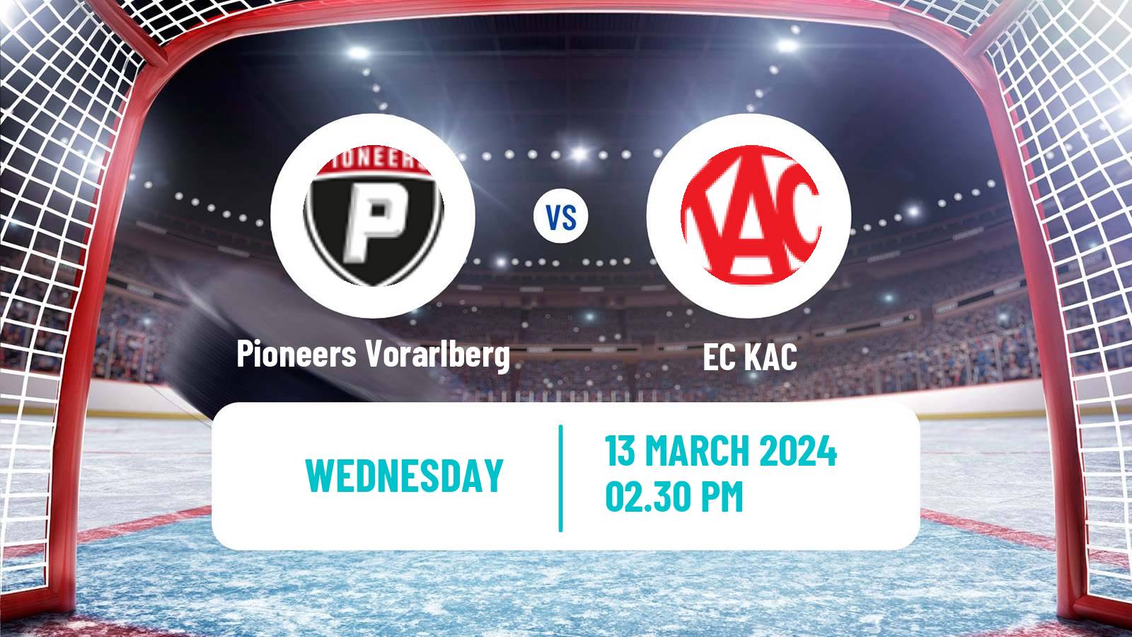 Hockey Austrian Ice Hockey League Pioneers Vorarlberg - EC KAC