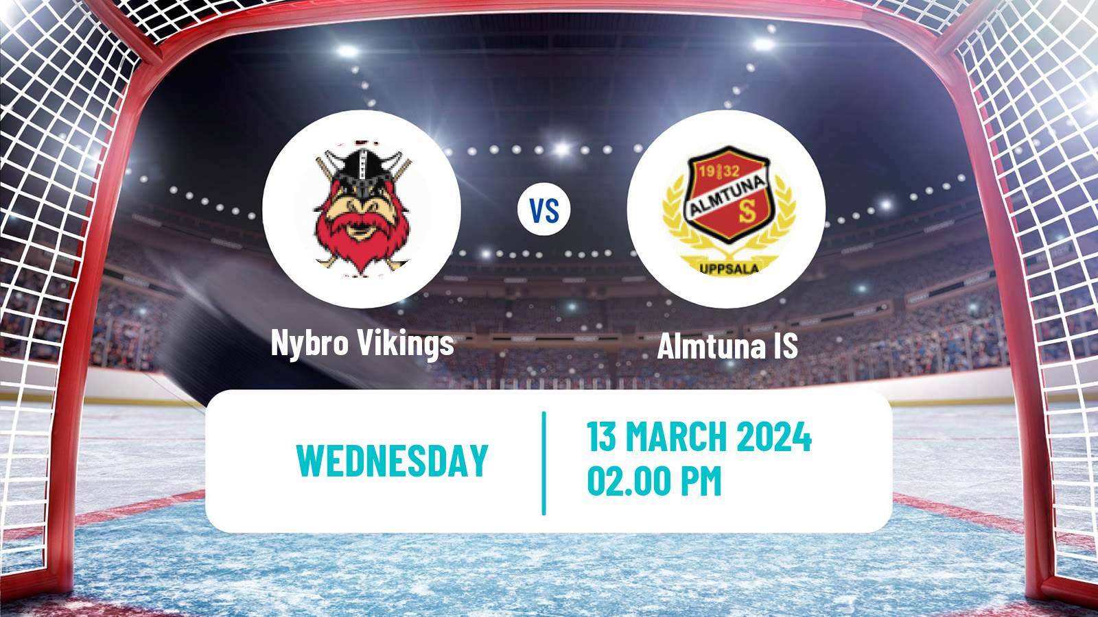 Hockey Swedish Hockey Allsvenskan Nybro Vikings - Almtuna IS