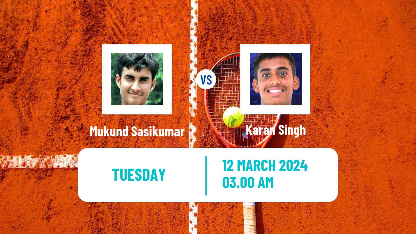 Tennis ITF M25 New Delhi Men Mukund Sasikumar - Karan Singh