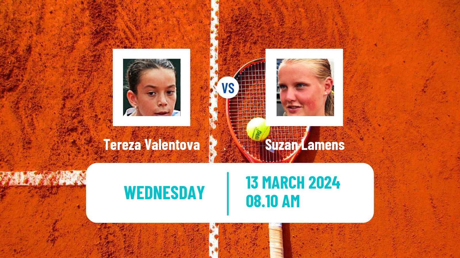 Tennis ITF W75 Ricany Women Tereza Valentova - Suzan Lamens