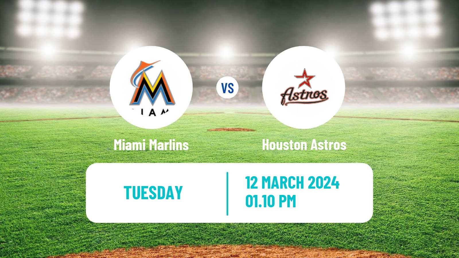 Baseball MLB Spring Training Miami Marlins - Houston Astros