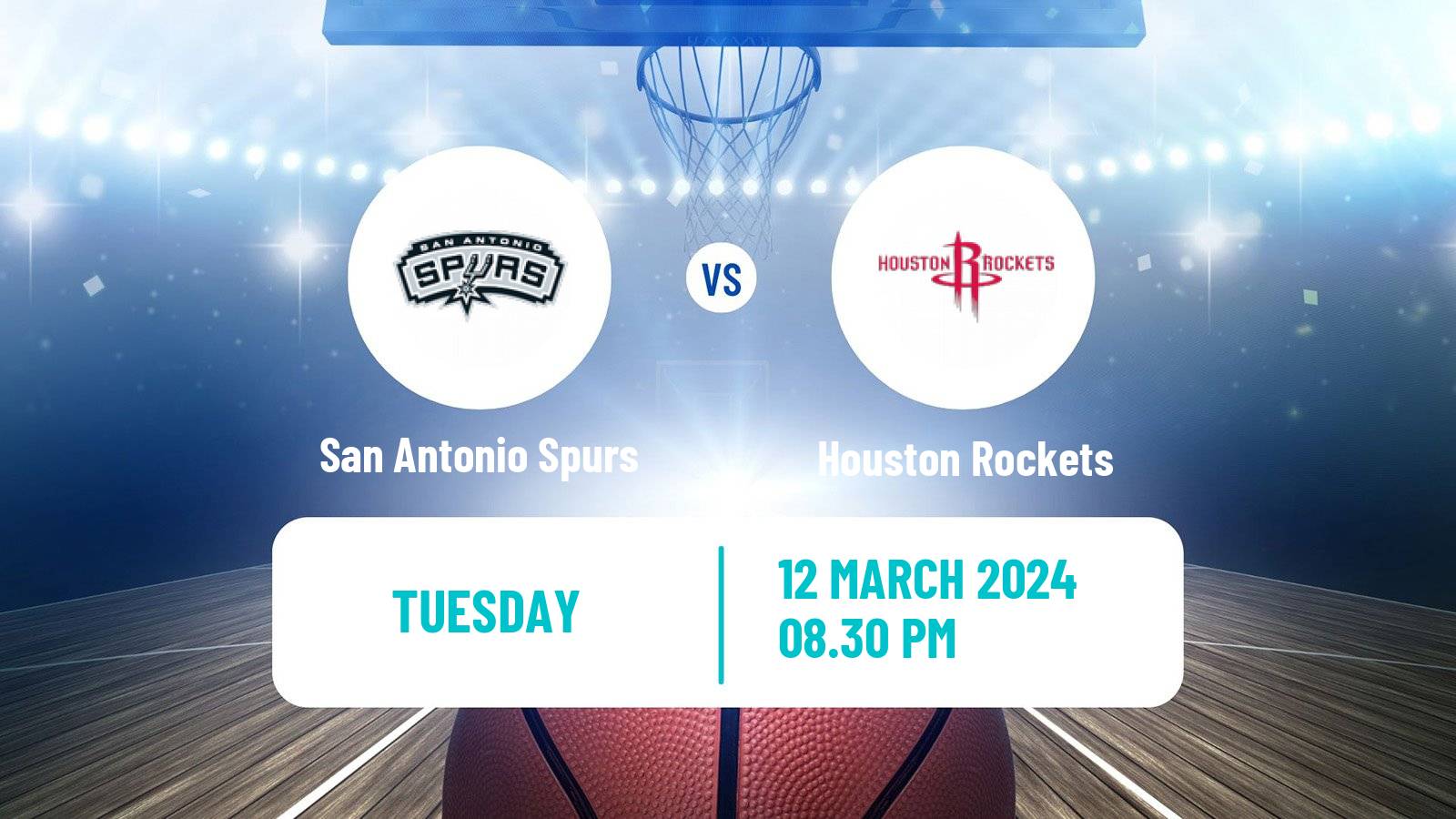 Basketball NBA San Antonio Spurs - Houston Rockets