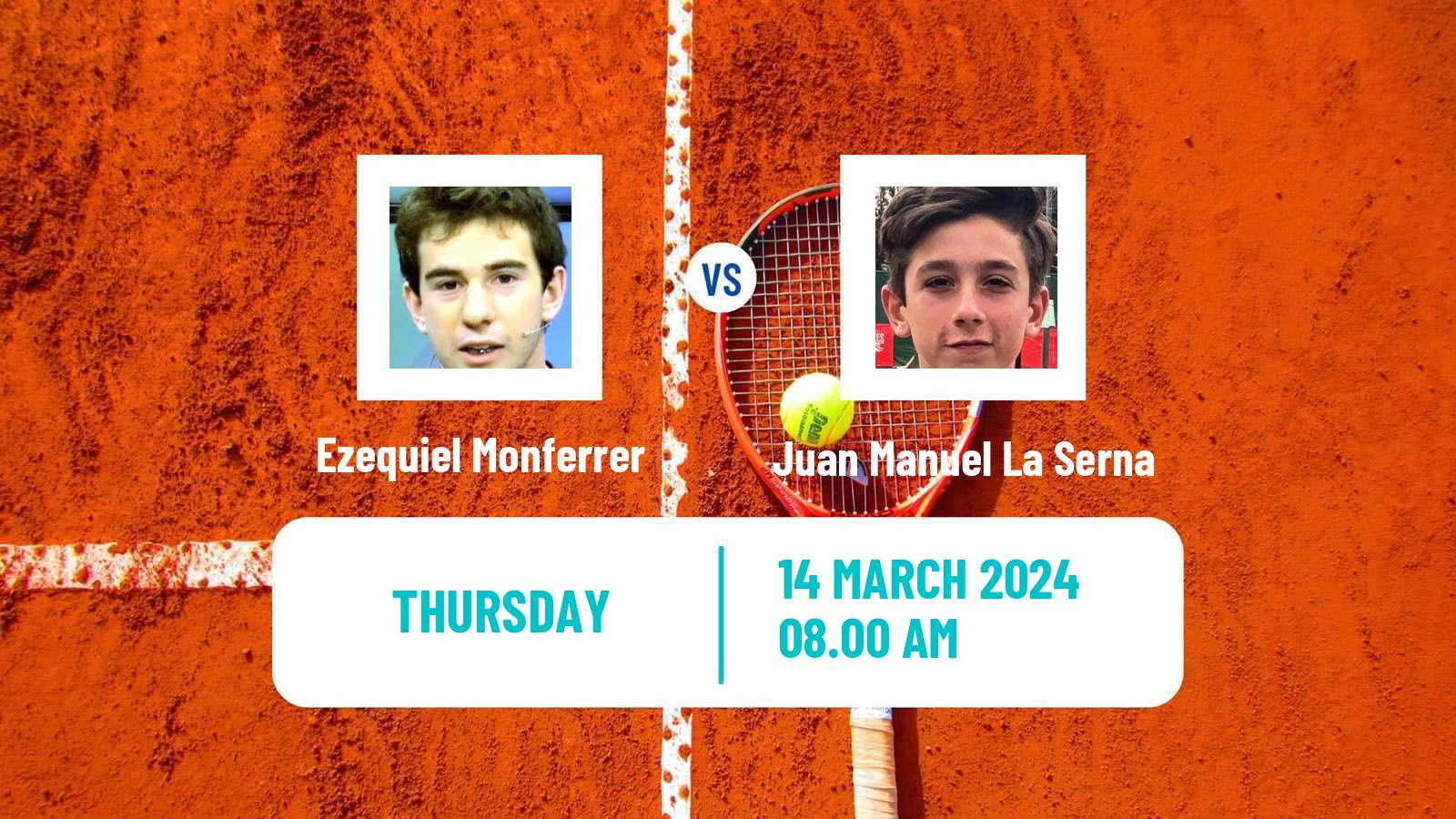 Tennis ITF M15 Punta Del Este Men Ezequiel Monferrer - Juan Manuel La Serna