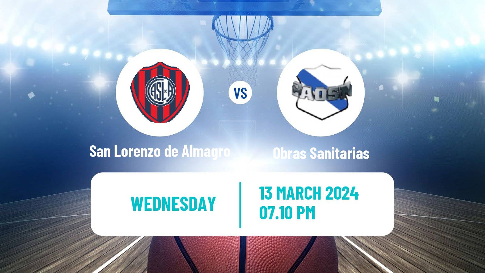 Basketball Argentinian LNB San Lorenzo de Almagro - Obras Sanitarias