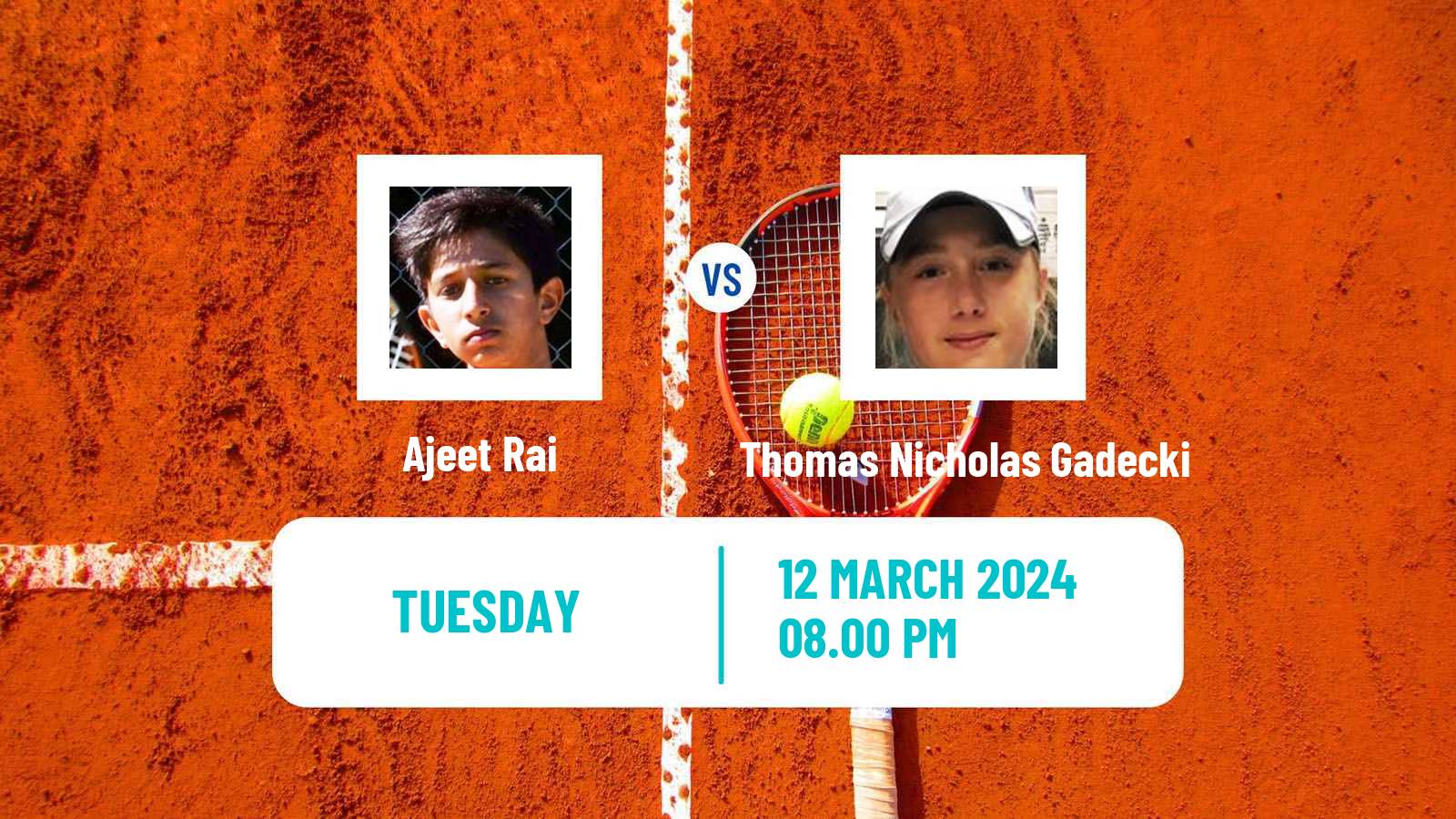 Tennis ITF M25 Mildura Men Ajeet Rai - Thomas Nicholas Gadecki