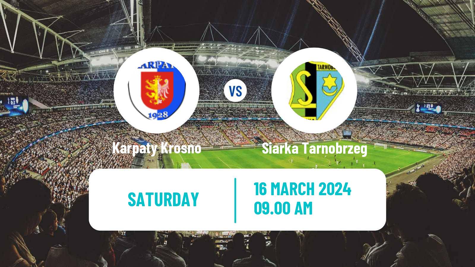 Soccer Polish Division 3 - Group IV Karpaty Krosno - Siarka Tarnobrzeg
