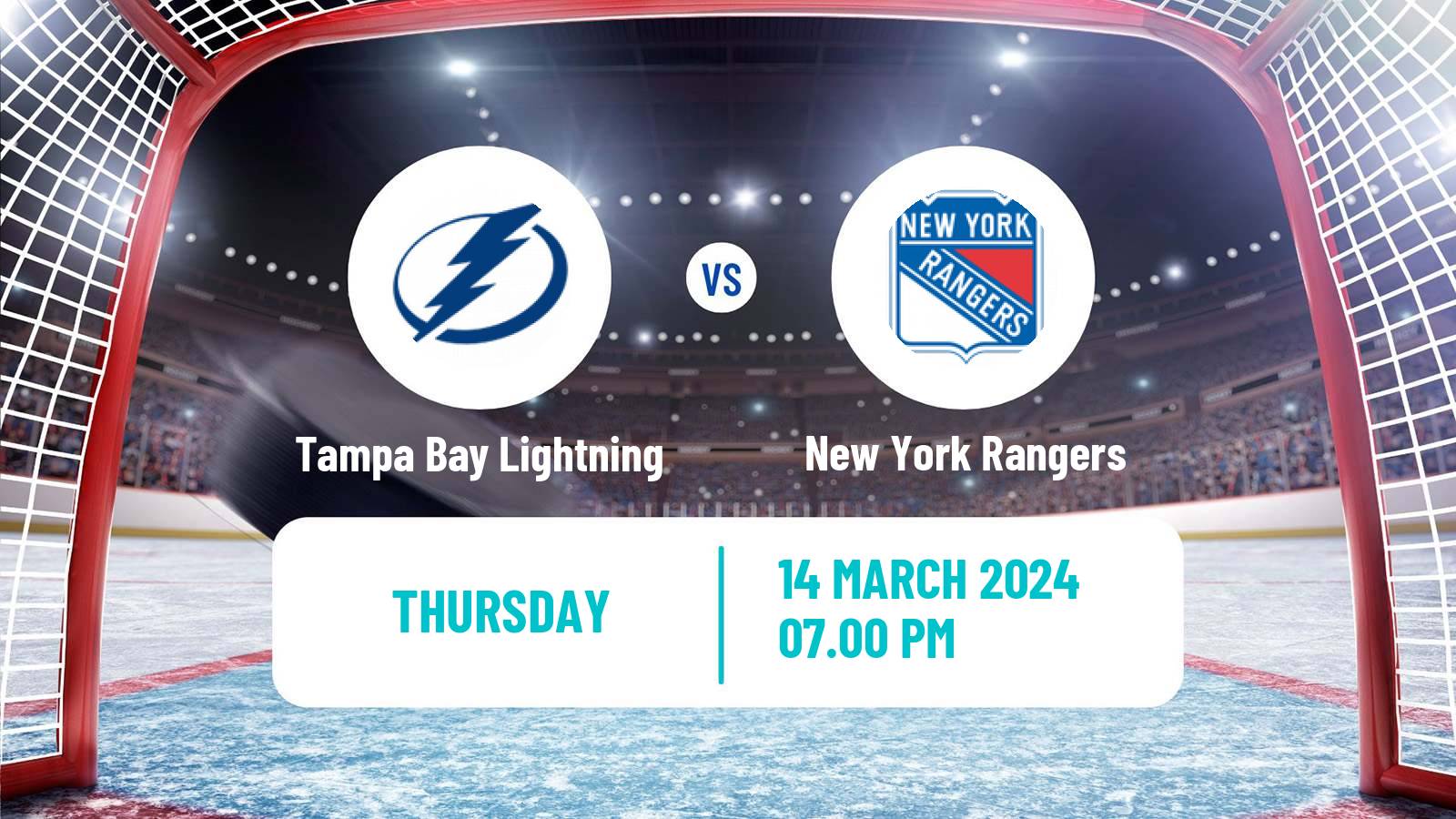 Hockey NHL Tampa Bay Lightning - New York Rangers