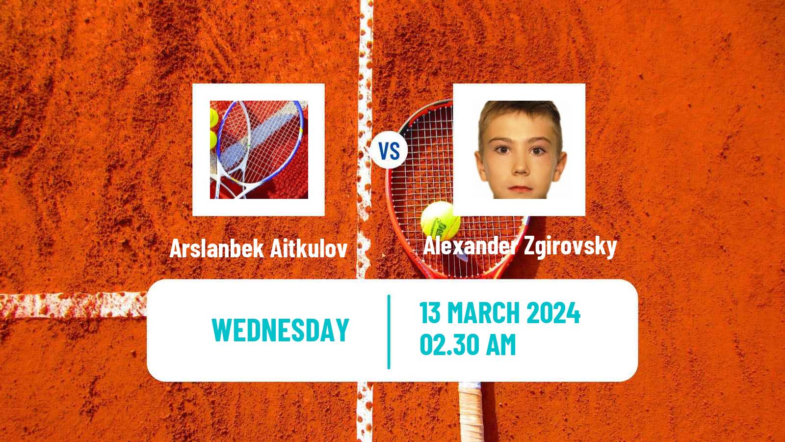 Tennis ITF M15 Aktobe 2 Men Arslanbek Aitkulov - Alexander Zgirovsky
