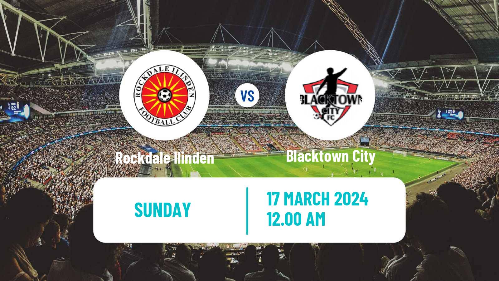 Soccer Australian NPL NSW Rockdale Ilinden - Blacktown City